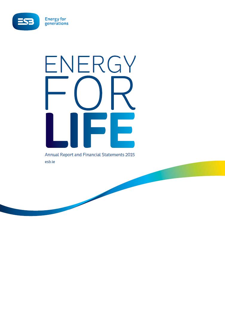 Cover of ESB Annual Report, 2015