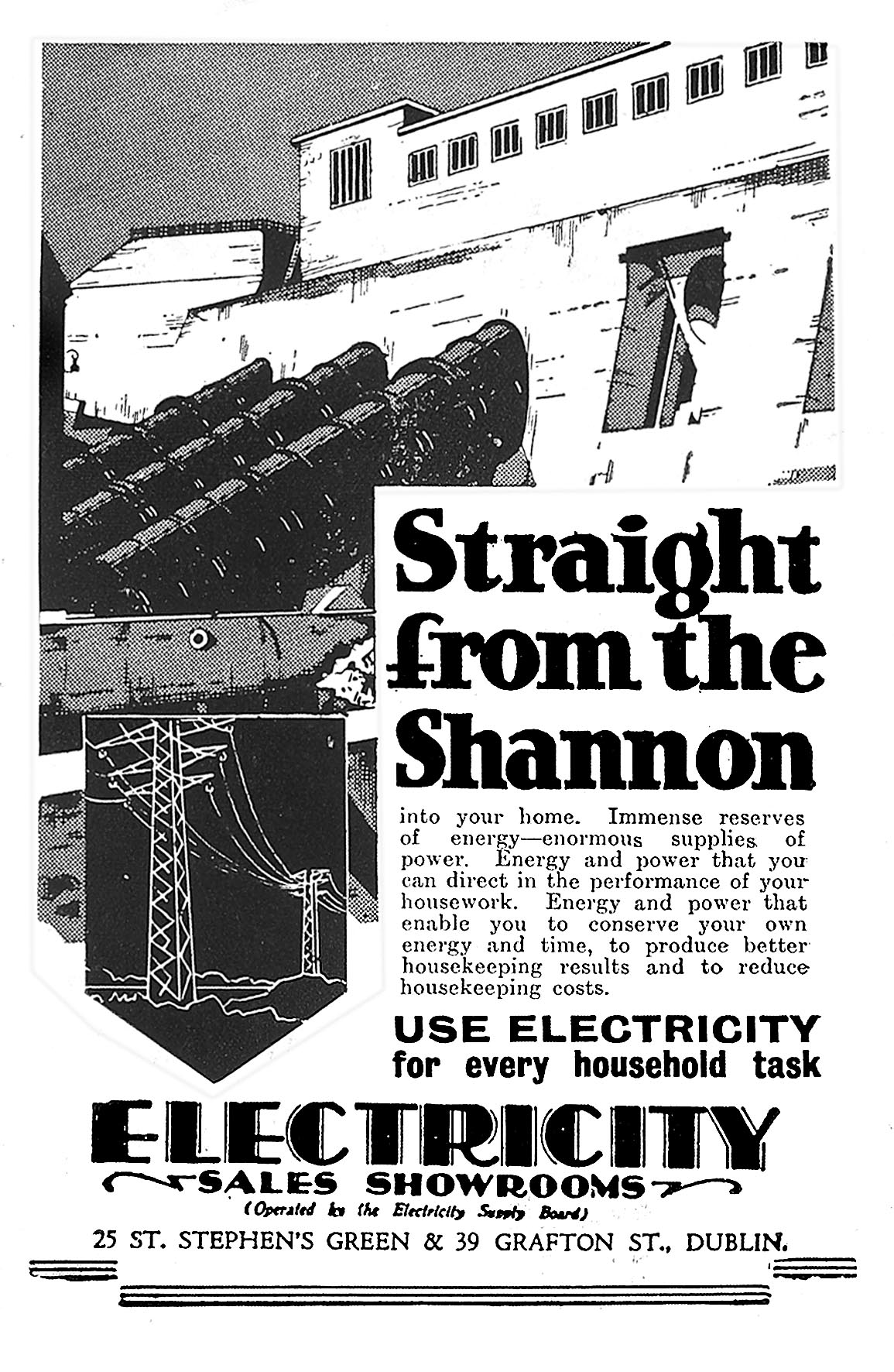 ESB print advert from 1920s