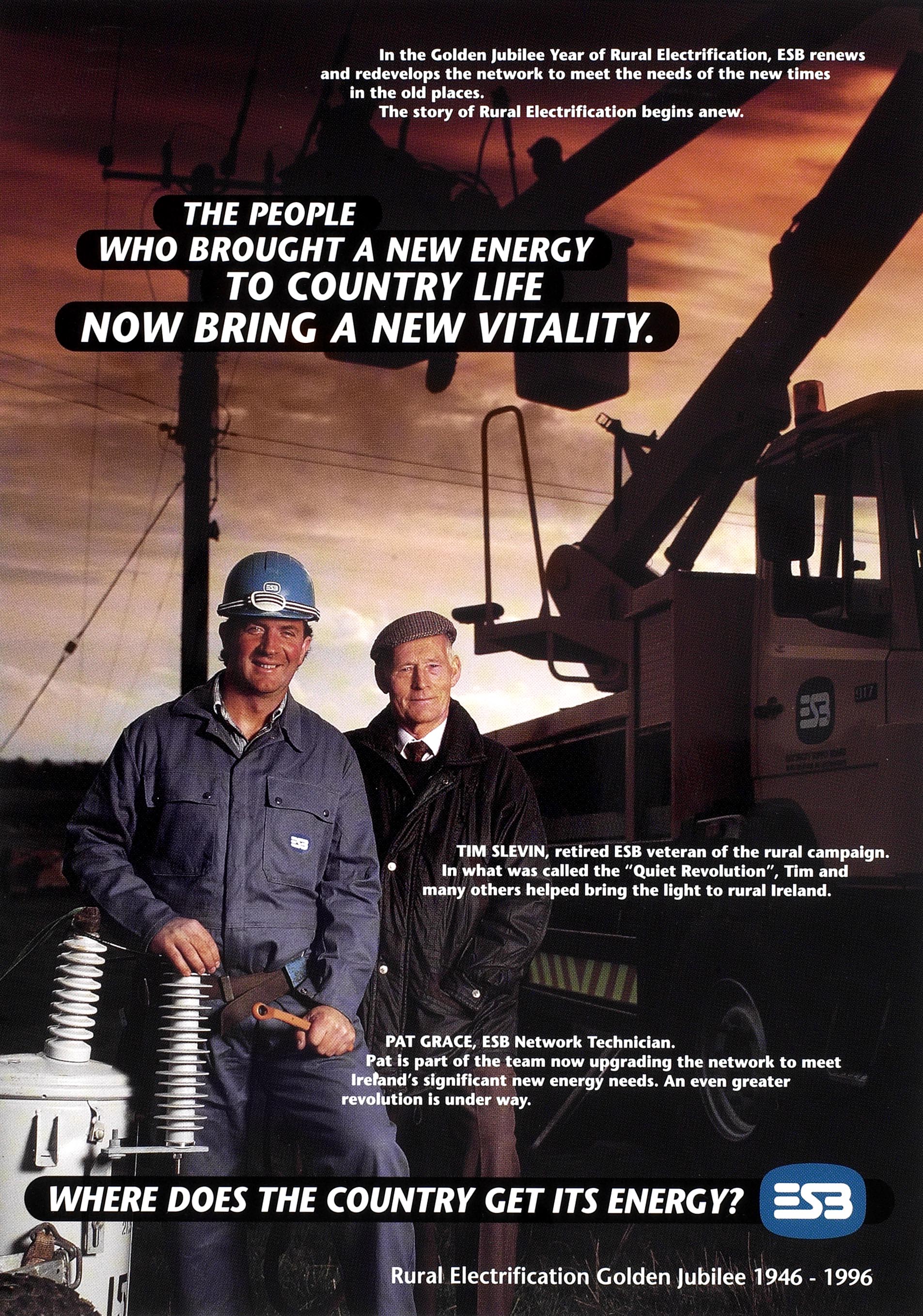 ESB print advert from 1990s