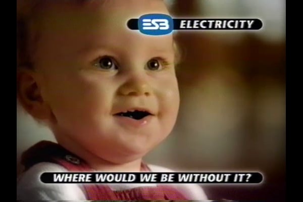 A thumbnail from the TV advert video