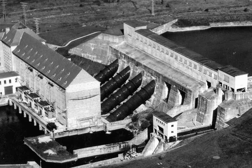 Aerial view of Ardnacrusha power station in county Clare