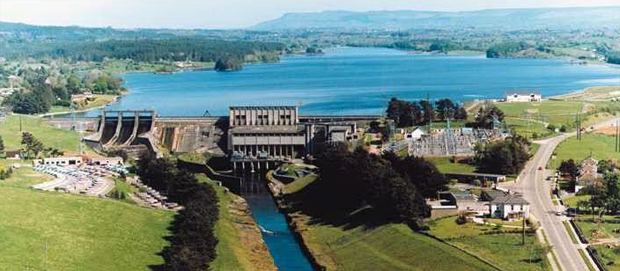 Aerial view of Cathaleen’s Fall in county Donegal
