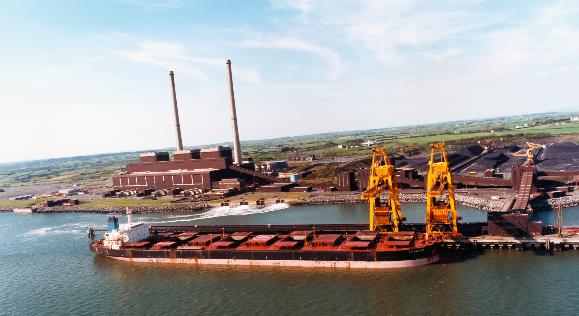 Aerial view of Moneypoint power plant