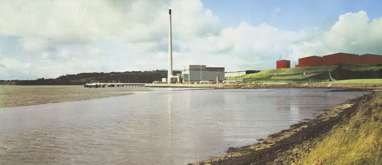 View of Great Island power station in County Wexford