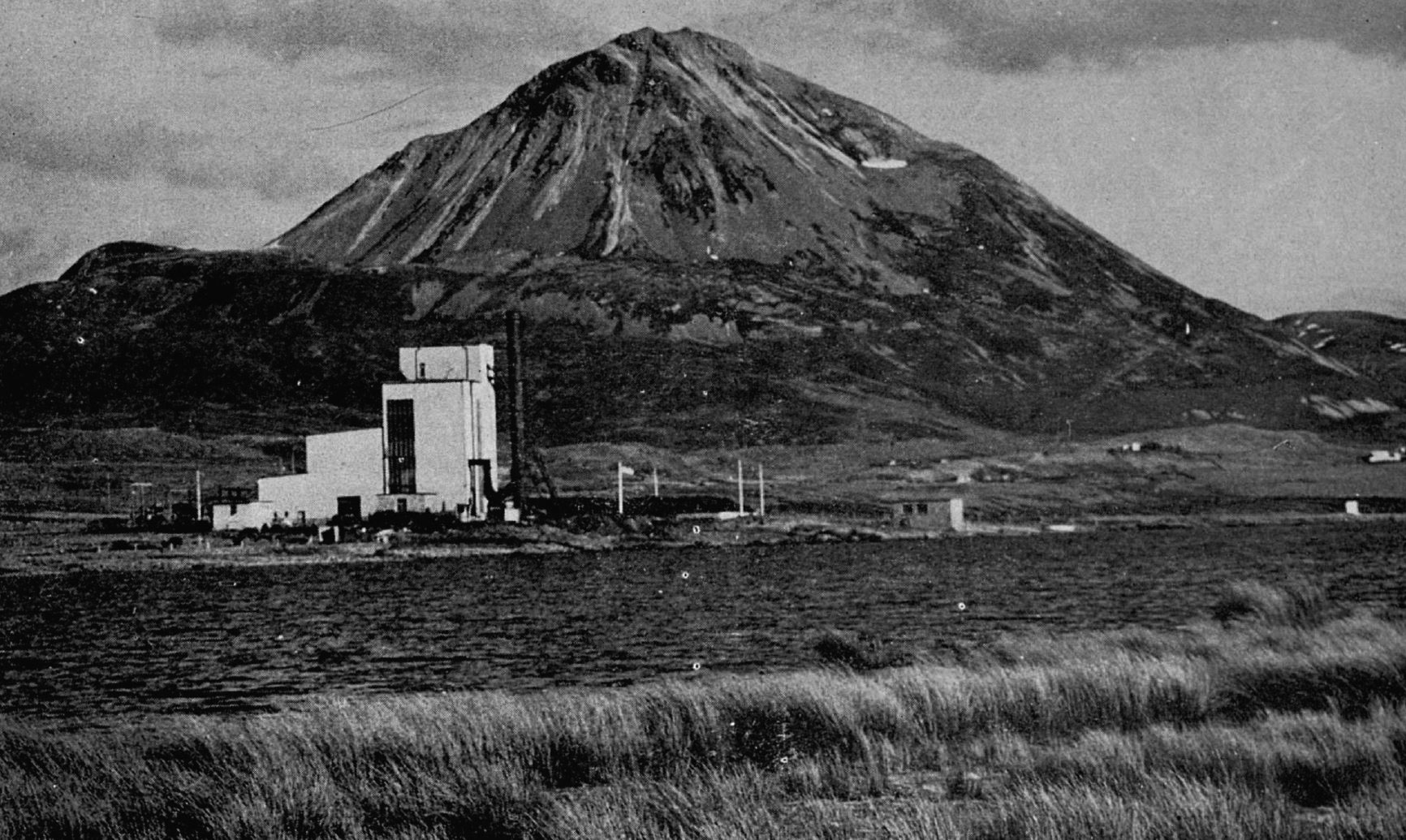 Aerial view of Gweedore power station in County Donegal