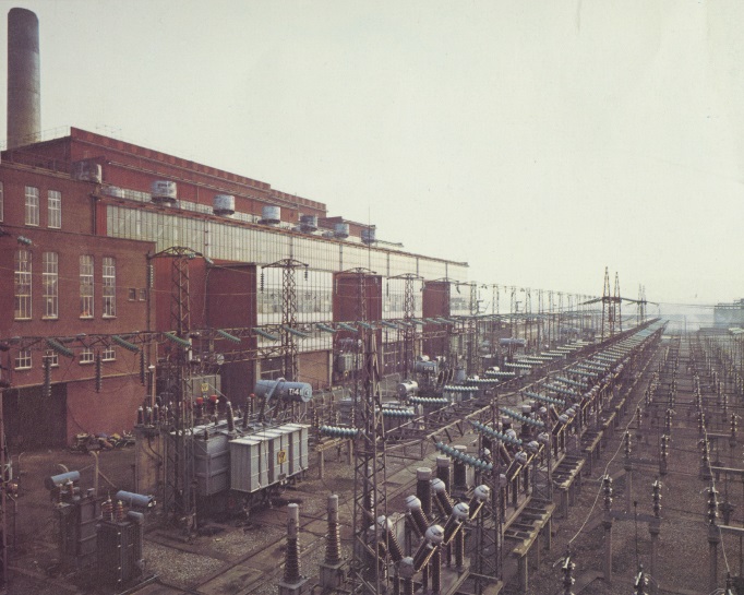 110kV compound at Ringsend, c1980s