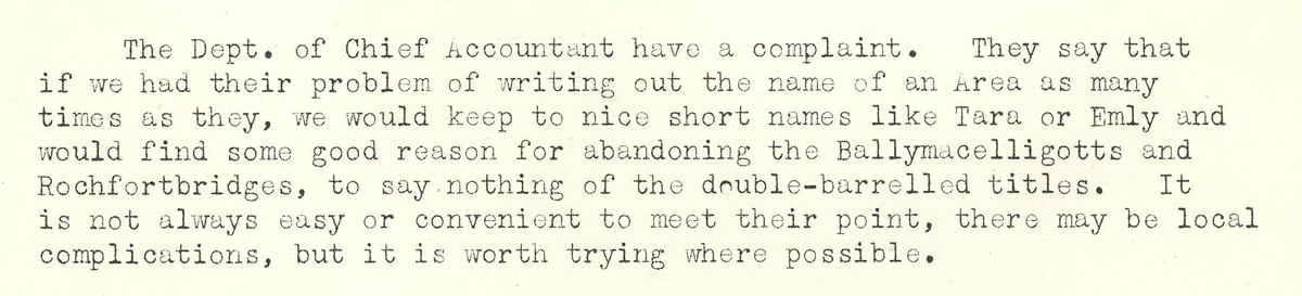A scanned page from the ESB REO magazine about the Ballymacelligot Rural Area.