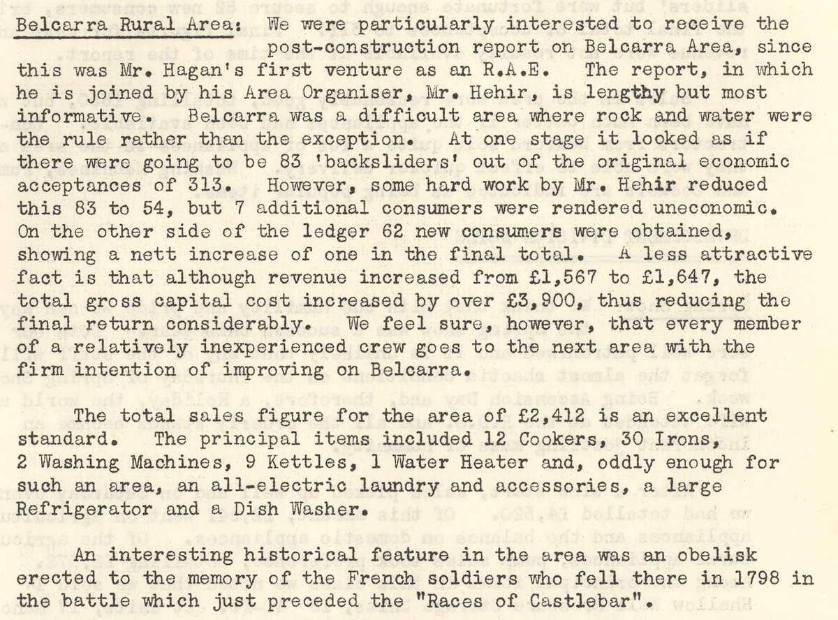 A scanned page from the ESB REO magazine about the [Example] Rural Area