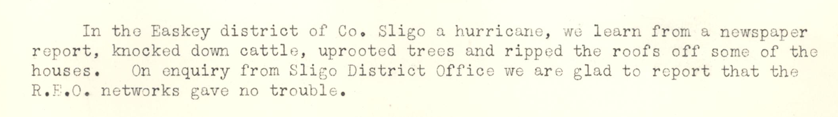 A scanned page from the ESB REO magazine about the Easkey Rural Area.