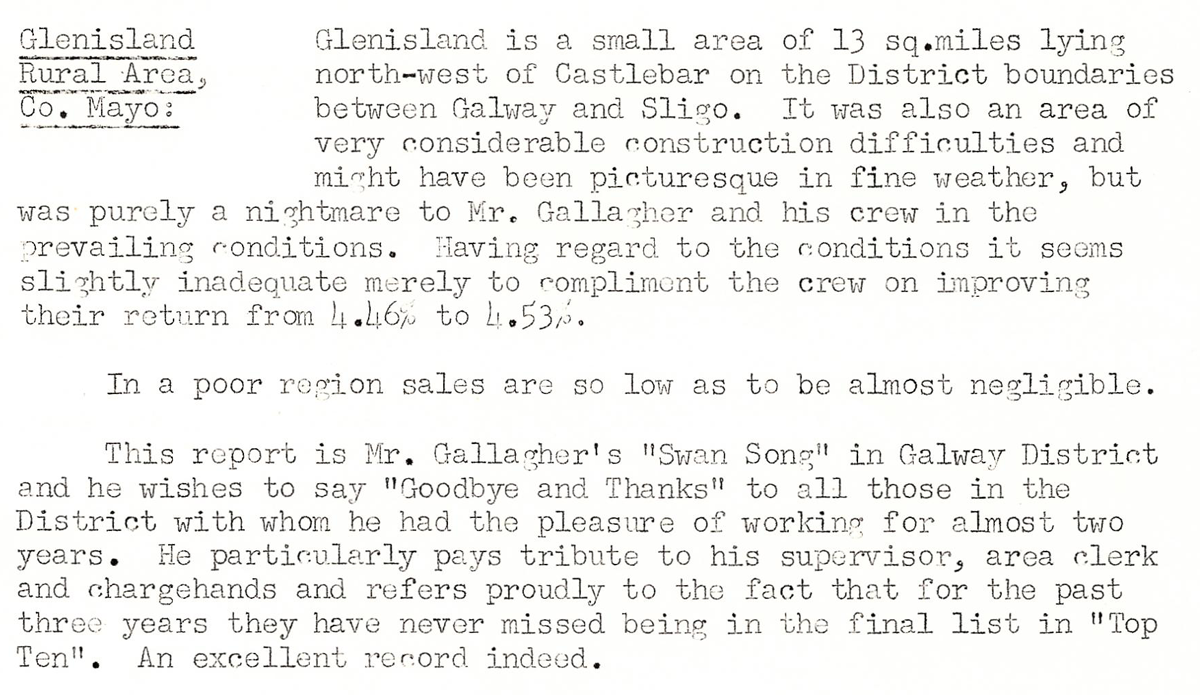 A scanned page from the ESB REO magazine about the Glenisland Rural Area.