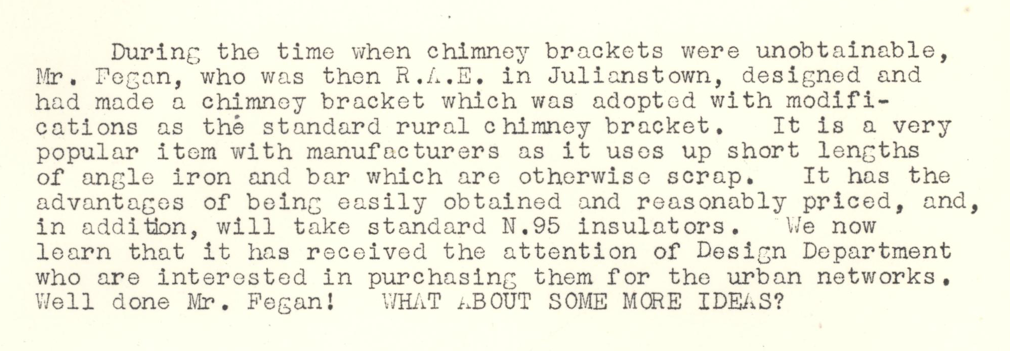 A scanned page from the ESB REO magazine about the Julianstown Rural Area.