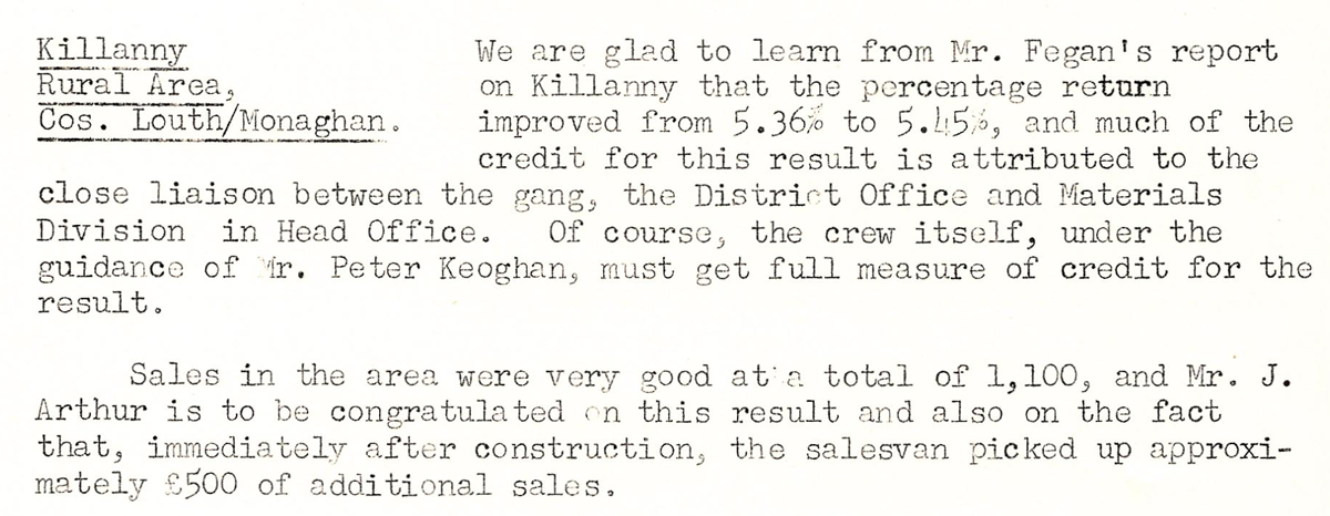 A scanned page from the ESB REO magazine about the Killanny Rural Area