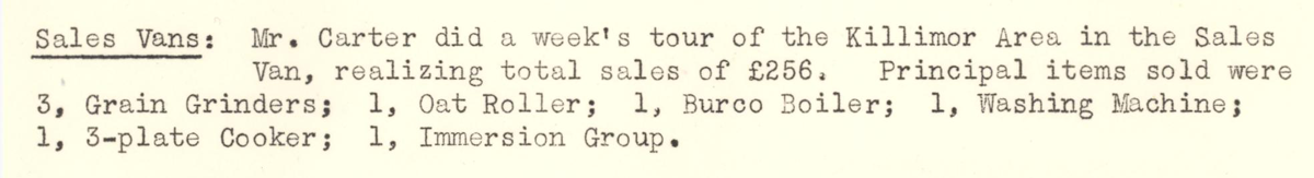 A scanned page from the ESB REO magazine about the Killimor Rural Area