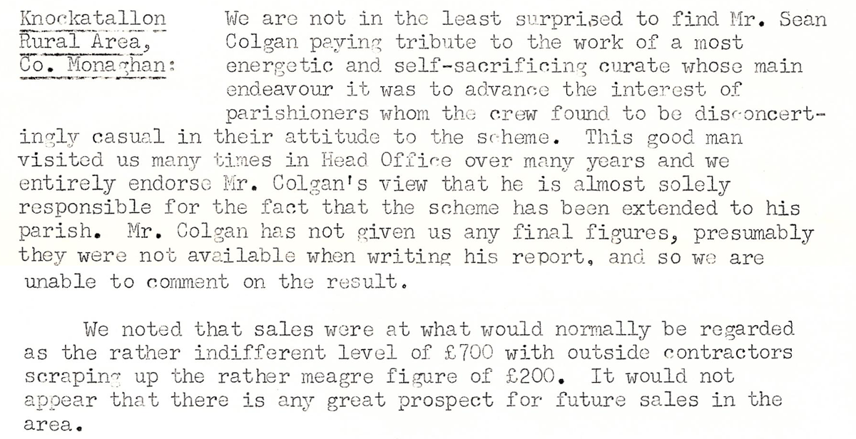 A scanned page from the ESB REO magazine about the Knockatallon Rural Area