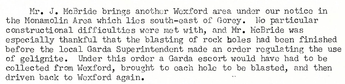 A scanned page from the ESB REO magazine about the Monamoin Rural Area