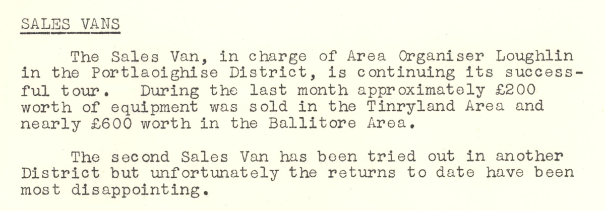 A scanned page from the ESB REO magazine about the Tinryland Rural Area.