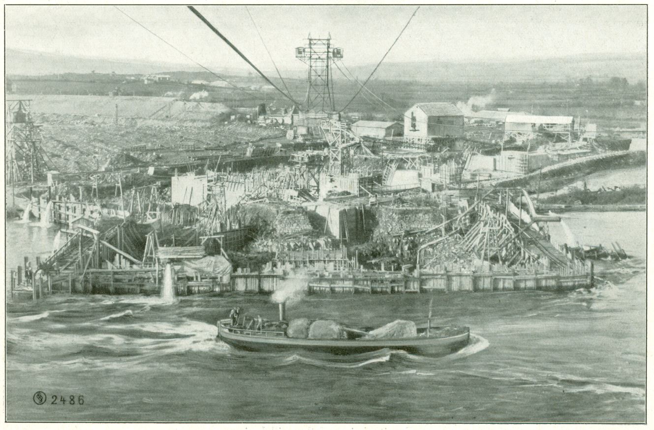 Coffer dam of the River Shannon